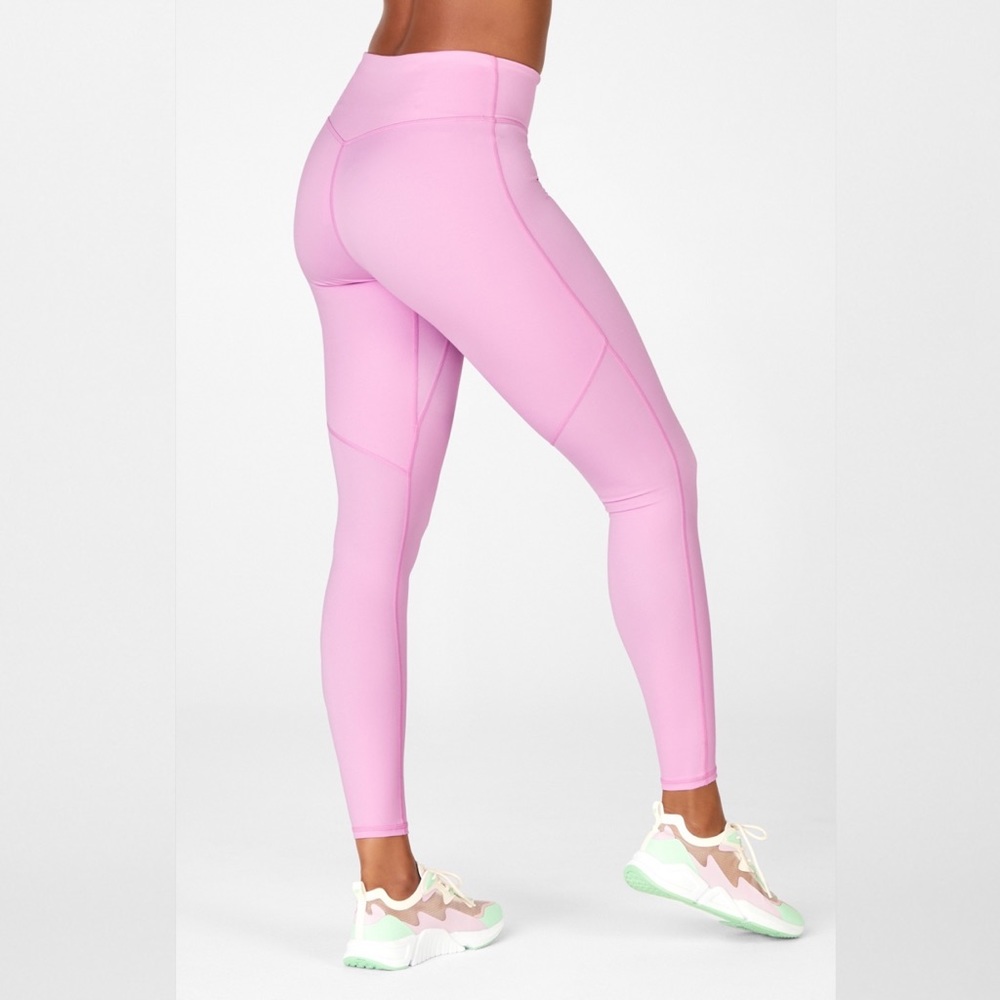 NWOT Fabletics Anywhere High Waisted Legging Misty Pink M